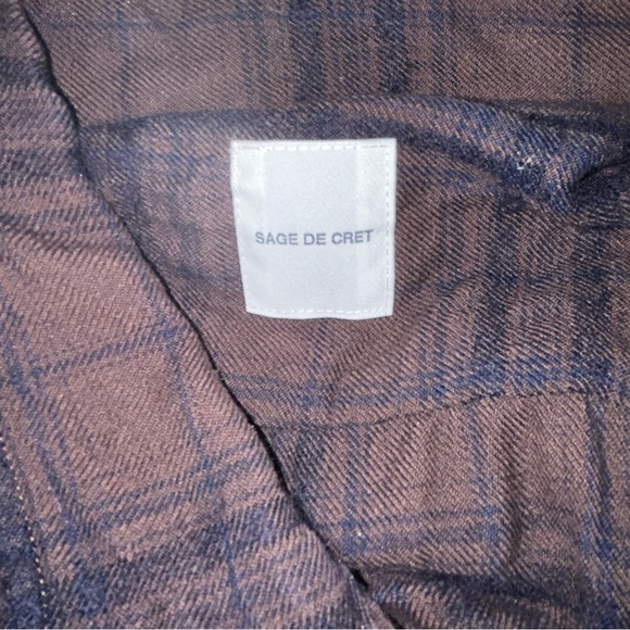 Sage De Cret wool blend shirt jacket men’s size XL - Picture 7 of 8